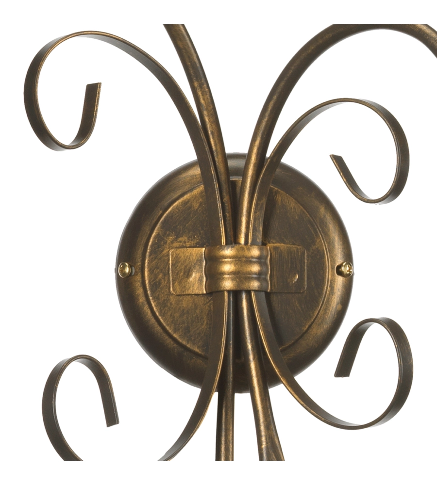 APPLIQUE 2 LUCI ONLI "ODINO" BRONZO E14